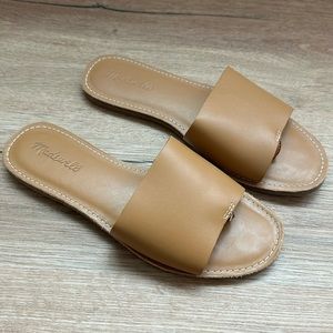 Madewell Tan Slides Size 8